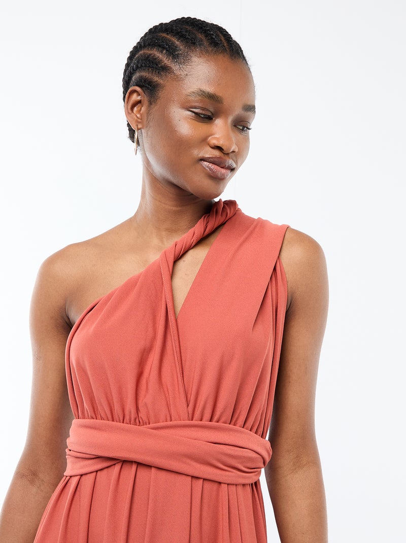 Robe longue multipositions Orange - Kiabi