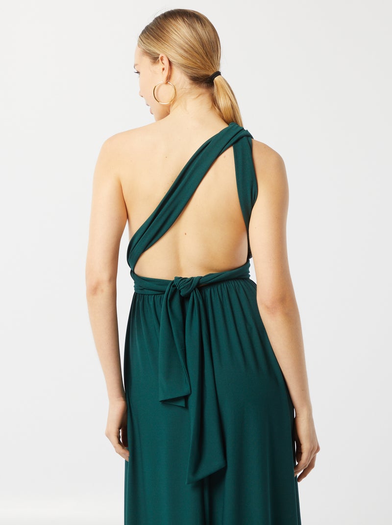 Robe longue multipositions Vert - Kiabi