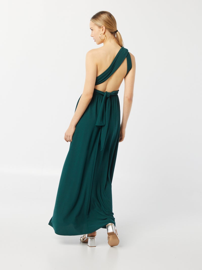 Robe longue multipositions Vert - Kiabi