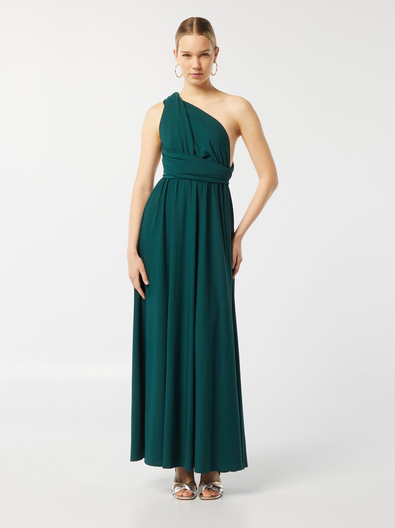 Robe longue multipositions Vert - Kiabi
