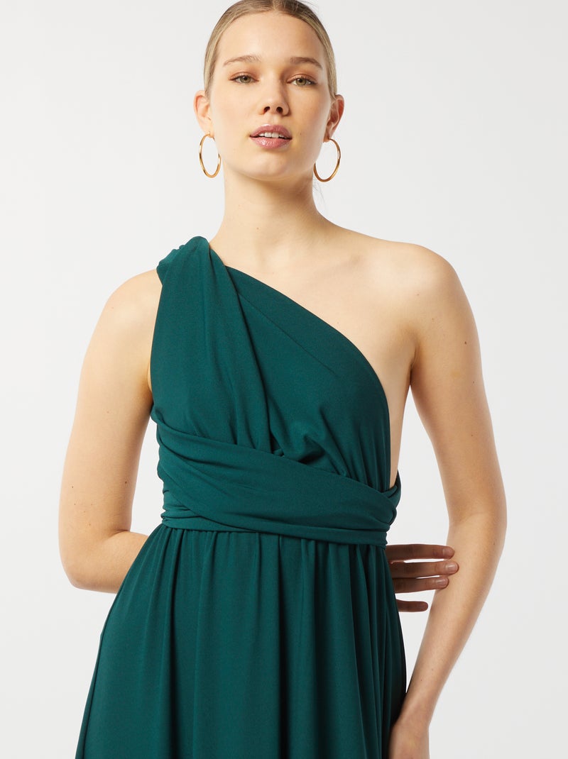 Robe longue multipositions Vert - Kiabi