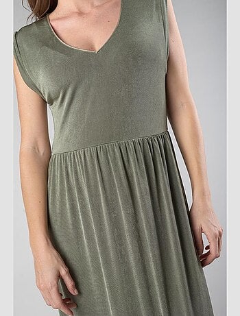 Robe longue NATA droite 'Le Temps Des Cerises'
