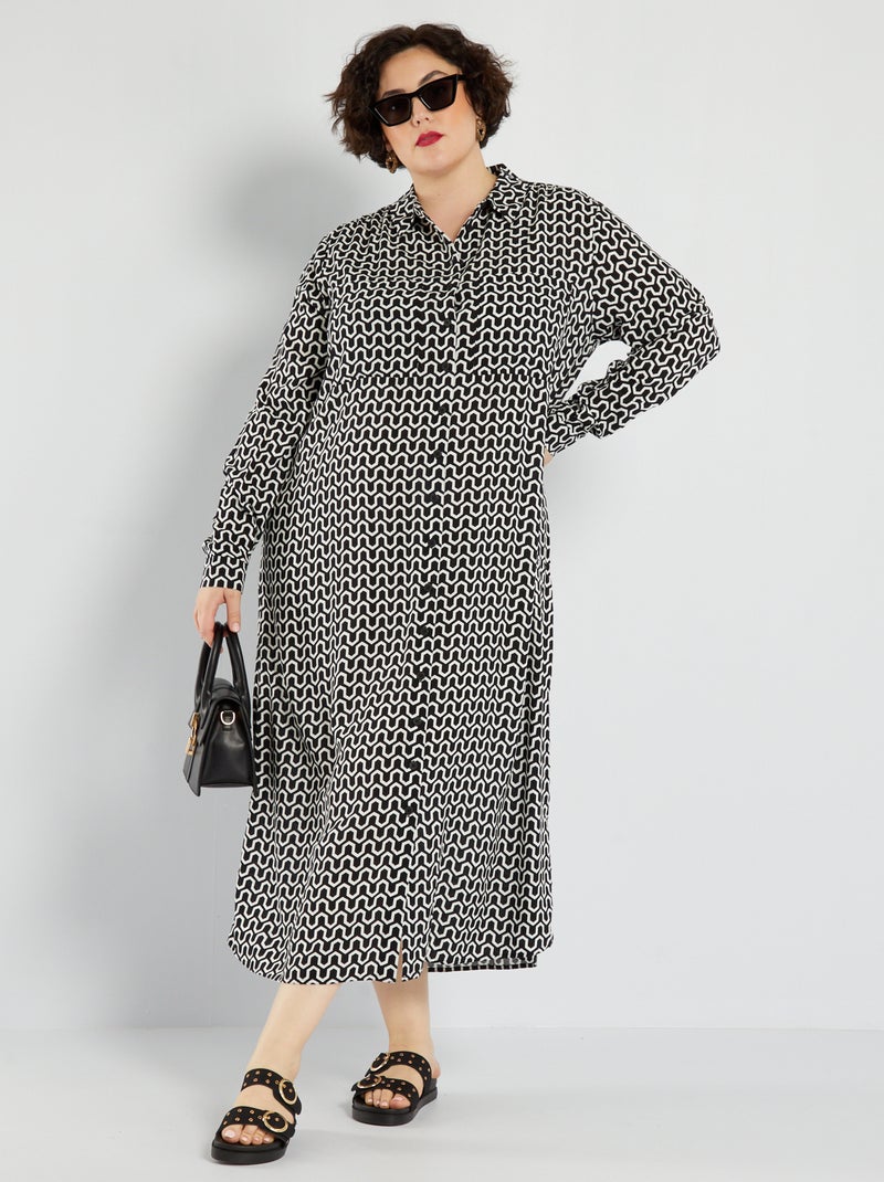 Robe longue Noir - Kiabi