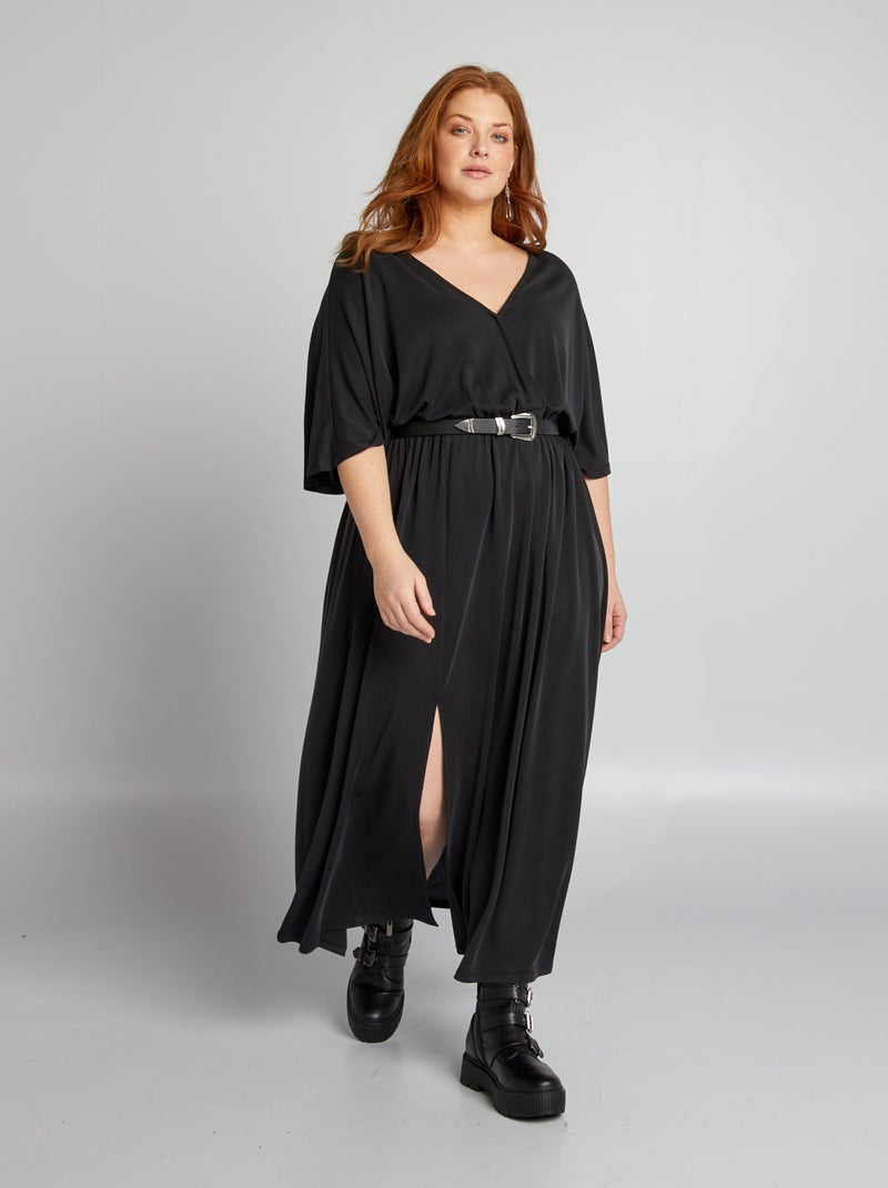 Robe longue noir - Kiabi