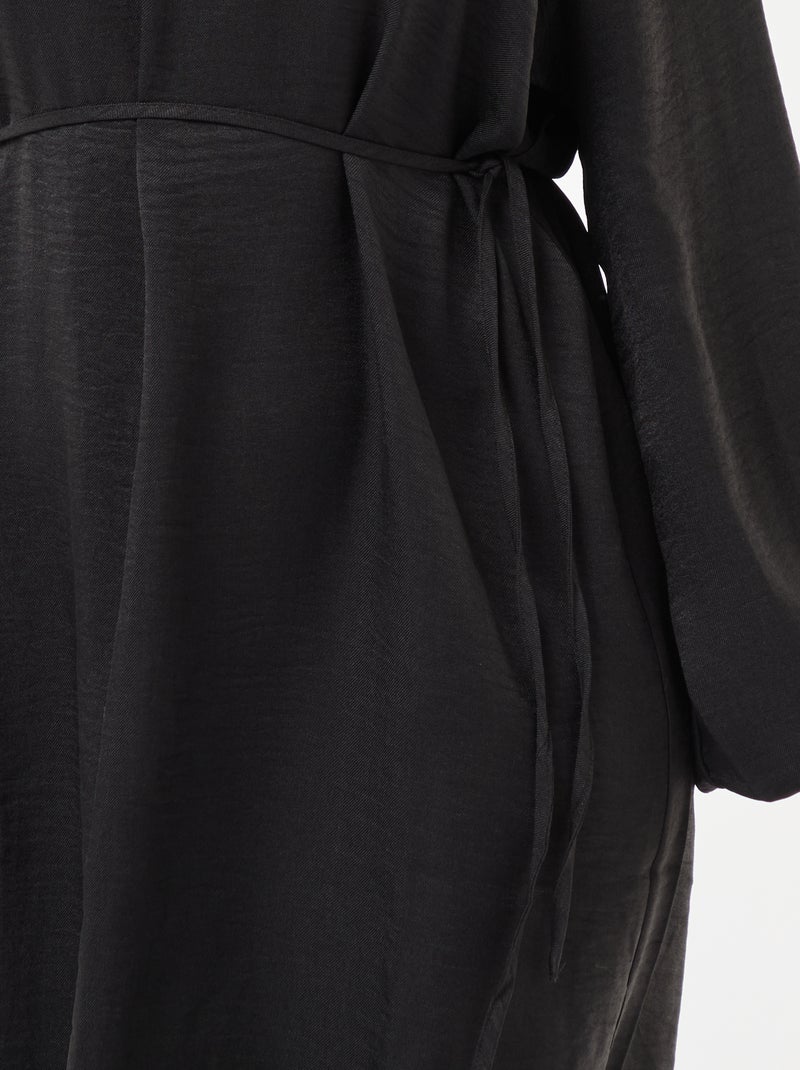 Robe longue 'Only carmakoma' uni Noir - Kiabi