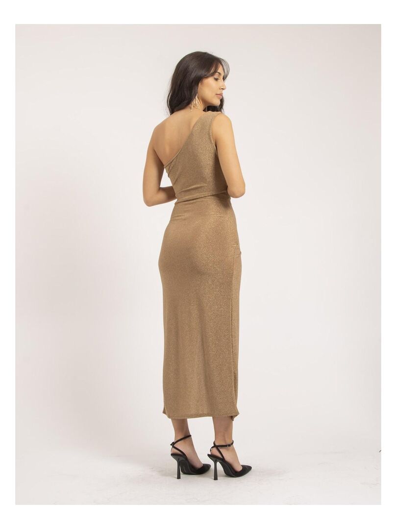 Robe longue paillettes IPOLINA - Beige - Kiabi - 44.99�?�