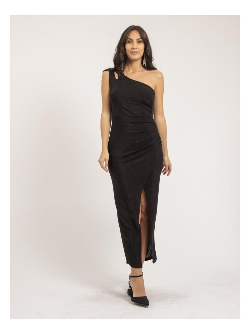 Robe longue paillettes IPOLINA Noir - Kiabi