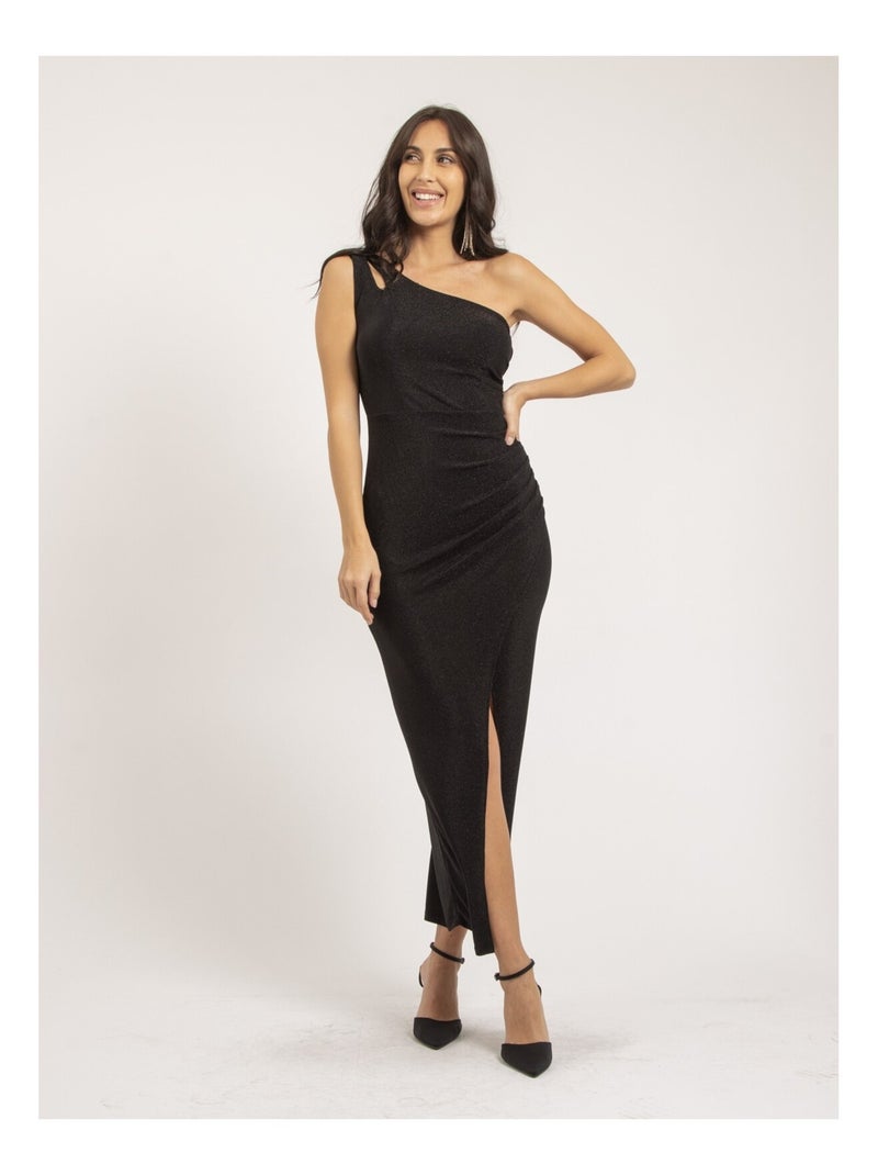 Robe longue paillettes IPOLINA Noir - Kiabi