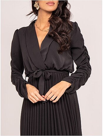 Robe longue plissée ilem