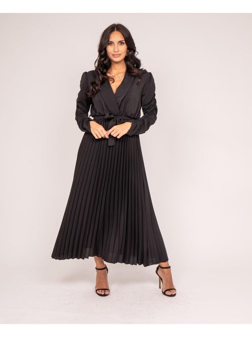Robe longue plissée ilem - Kiabi Robe longue plissée ilem - Kiabi