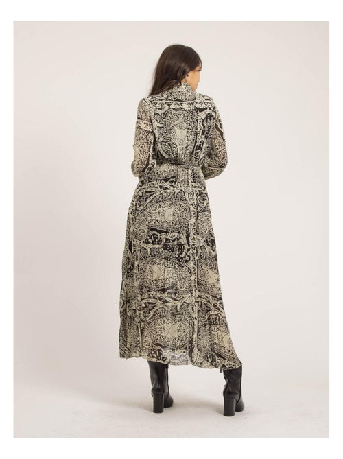 Robe longue plissée motifs INASSIA - Kiabi