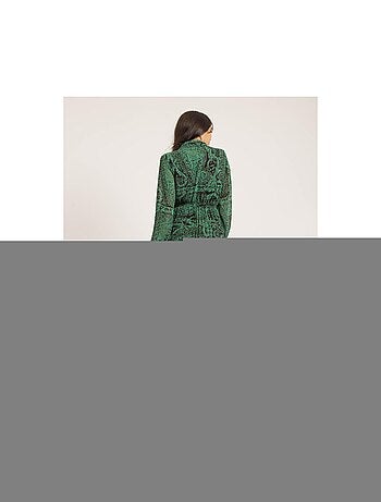 Robe longue plissée motifs INASSIA