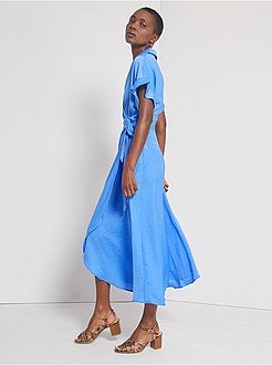 Robe longue portefeuille - Kiabi