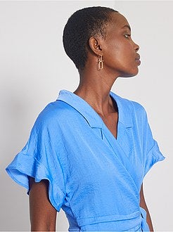 Robe longue portefeuille - Kiabi