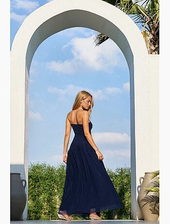 Robe longue portefeuille bustier fendue hiccup