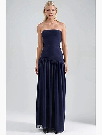 Robe longue portefeuille bustier fendue hiccup