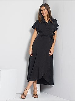 Robe longue portefeuille - Kiabi