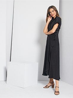 Robe longue portefeuille - Kiabi