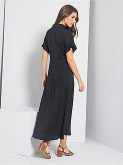 Robe longue portefeuille - Kiabi