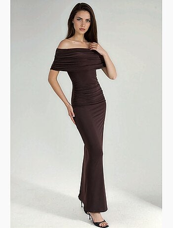 Robe longue portefeuille sans bretelles hiccup