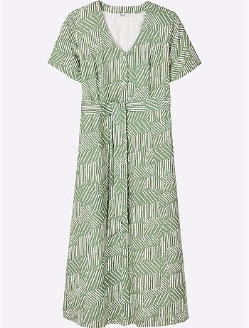 Robe Longue Pure Viscose - Taille Standard - Sheego