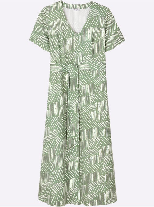 Robe Longue Pure Viscose - Taille Standard - Sheego - Kiabi