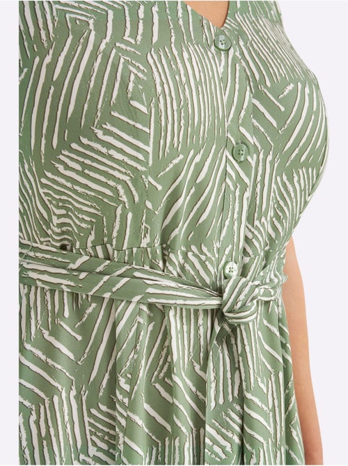 Robe Longue Pure Viscose - Taille Standard - Sheego - Kiabi