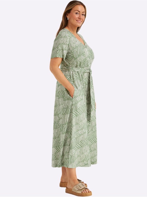 Robe Longue Pure Viscose - Taille Standard - Sheego - Kiabi