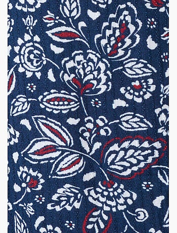 Robe longue pure viscose reliéfée - Damart