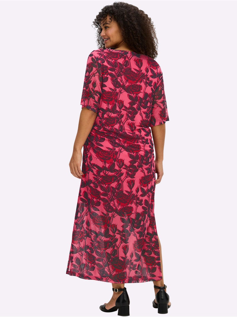 Robe Longue Qualité Mesh Légère - Taille Standard - Sheego Rose - Kiabi