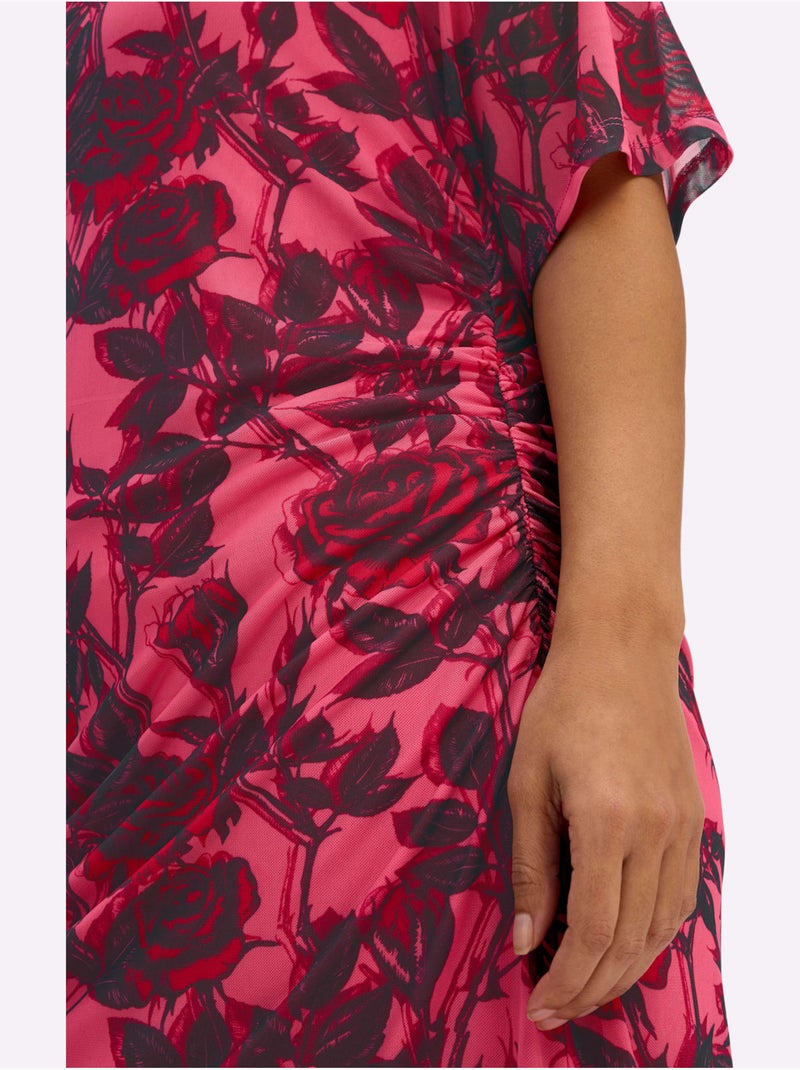 Robe Longue Qualité Mesh Légère - Taille Standard - Sheego Rose - Kiabi