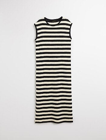 Robe longue rayée pour femme MO Fashion