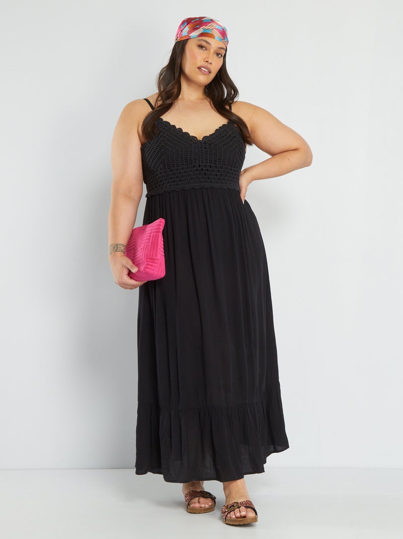 Robe longue REAL BLACK - Kiabi