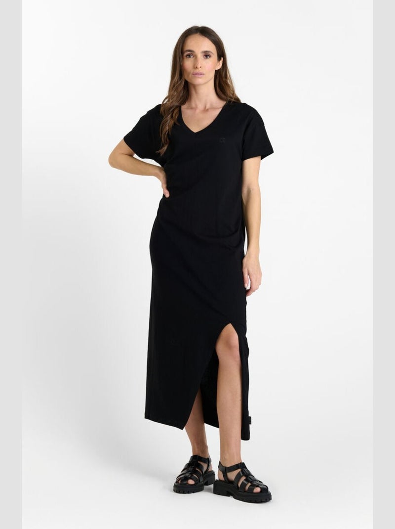 Robe longue ROJO droite 'Le Temps Des Cerises' Noir - Kiabi