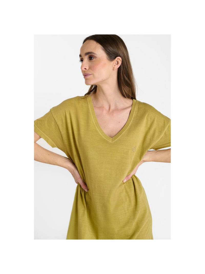 Robe longue ROJO droite 'Le Temps Des Cerises' Vert - Kiabi