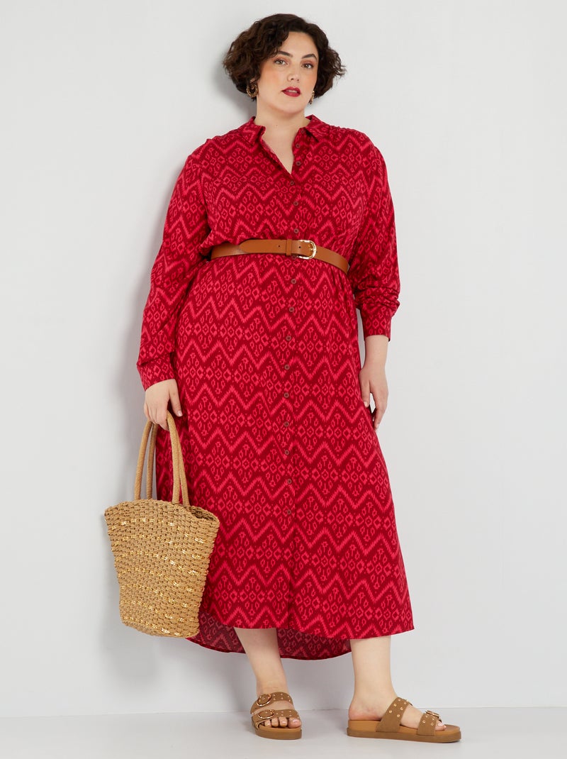 Robe longue Rose - Kiabi