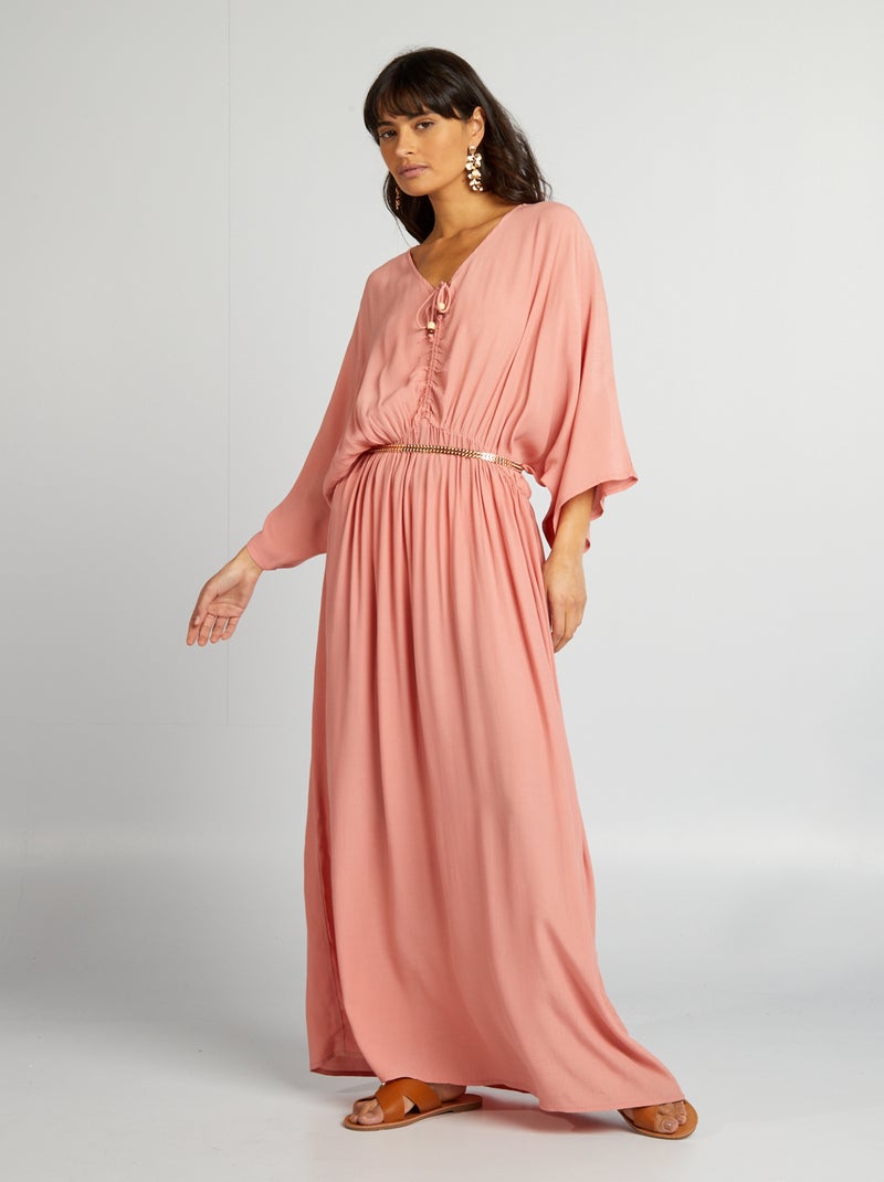 Robe longue Rose - Kiabi