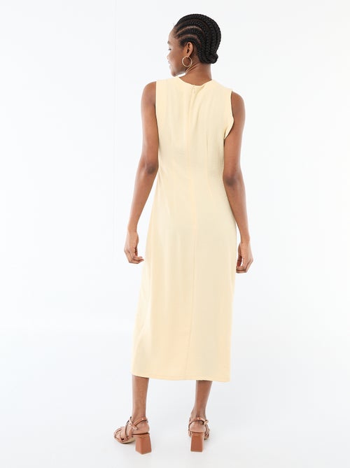 Robe longue sans manches avec effet drapé - Kiabi