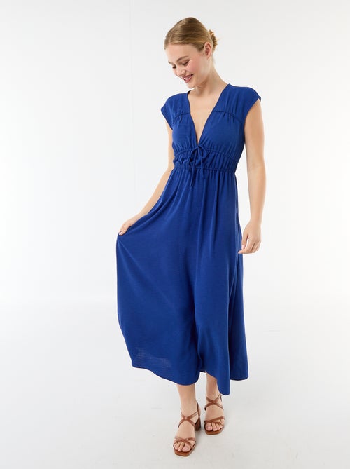 Robe longue sans manches avec nœud - Kiabi