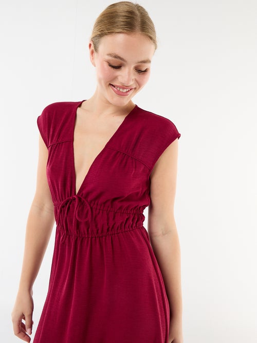 Robe longue sans manches avec nœud - Kiabi