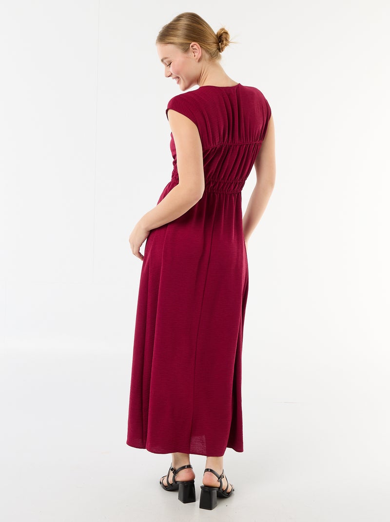 Robe longue sans manches avec nœud Rouge - Kiabi