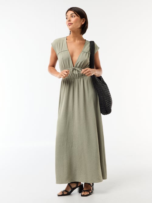 Robe longue sans manches avec nœud - Kiabi