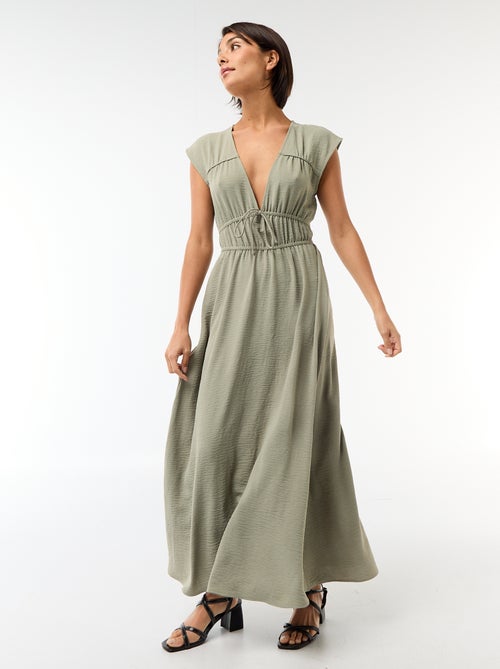Robe longue sans manches avec nœud - Kiabi
