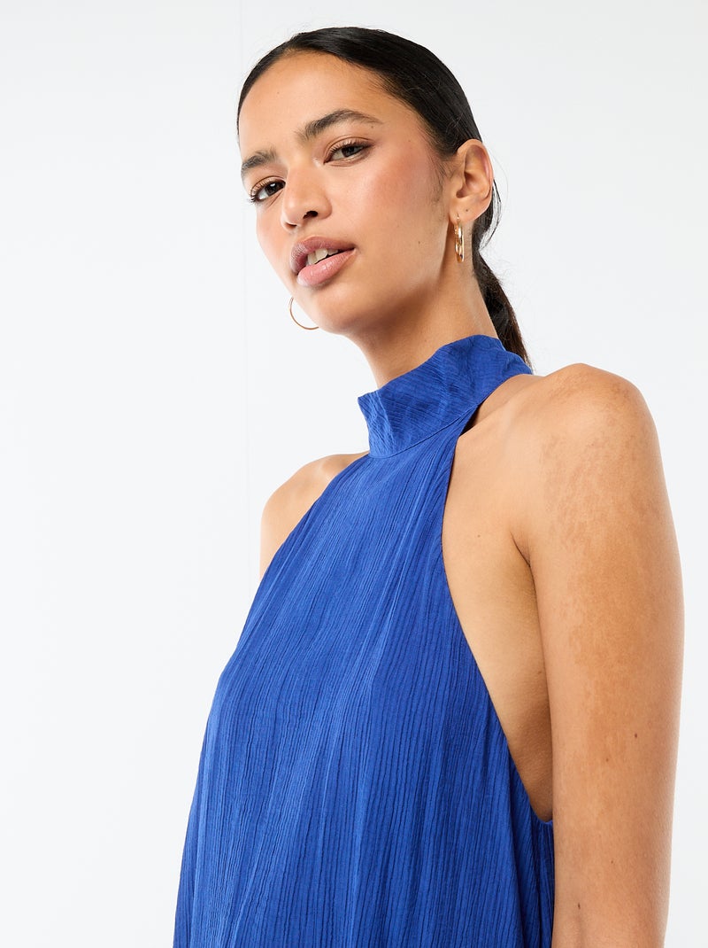 Robe longue sans manches Bleu - Kiabi