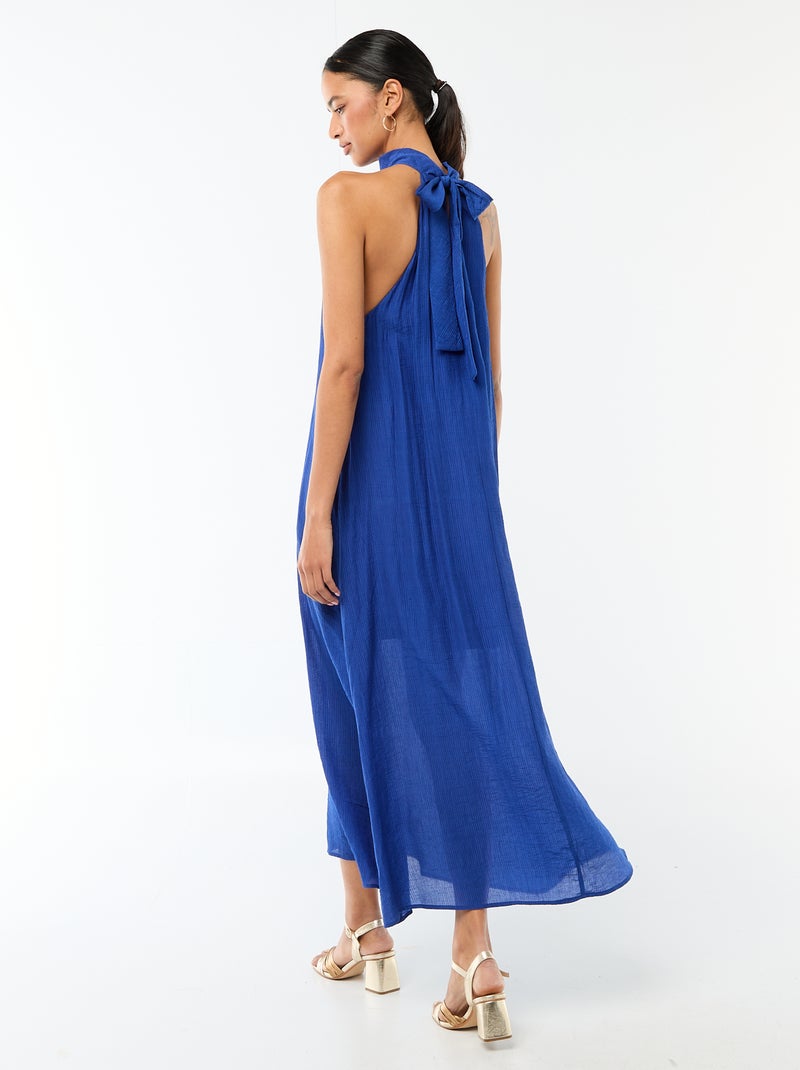 Robe longue sans manches Bleu - Kiabi