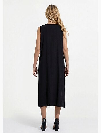 Robe longue sans manches bretelles bijou - Afibel