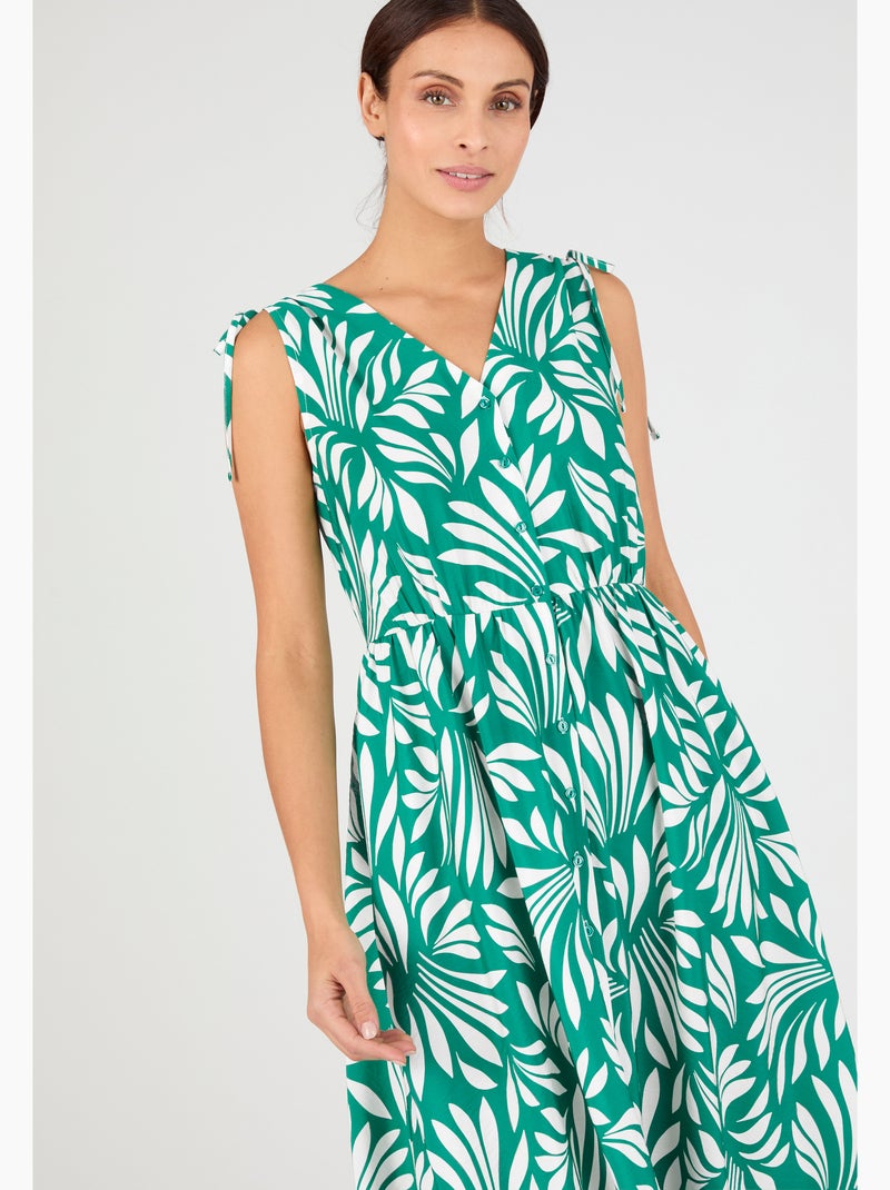 Robe longue sans manches Climatyl - Damart Vert - Kiabi