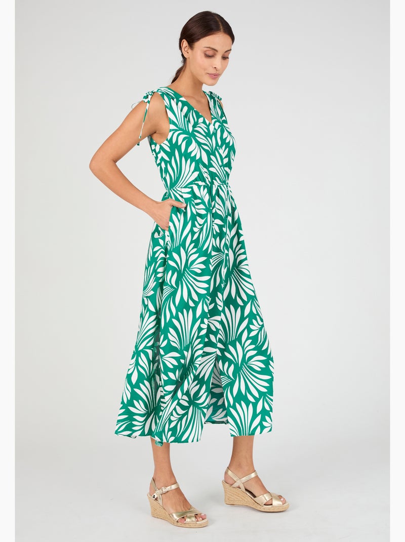 Robe longue sans manches Climatyl - Damart Vert - Kiabi