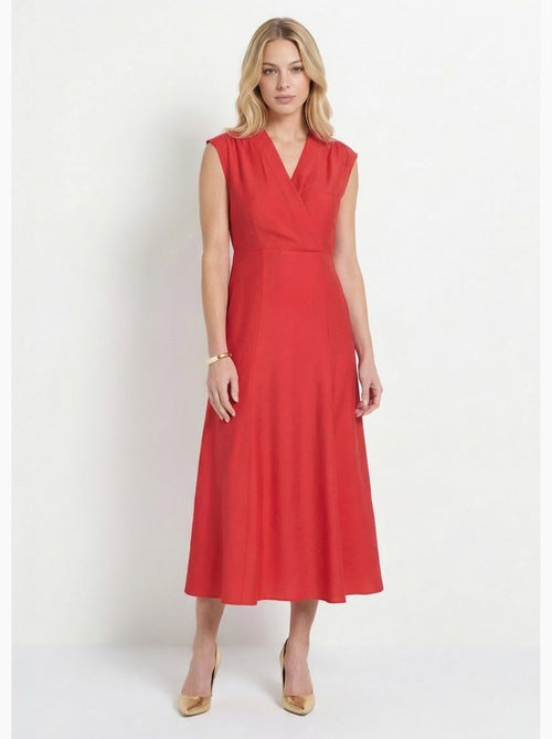 Robe longue sans manches col cache-coeur - Afibel - Kiabi Robe longue sans manches col cache-coeur - Afibel - Kiabi