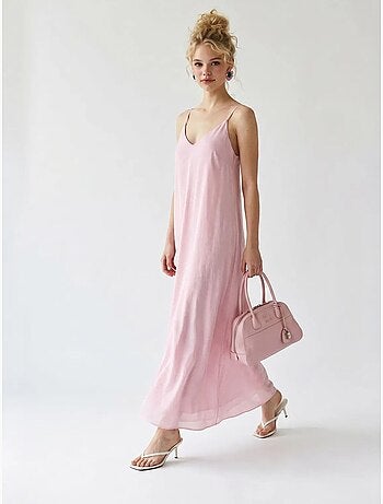 Robe longue sans manches coupe trapèze mixray